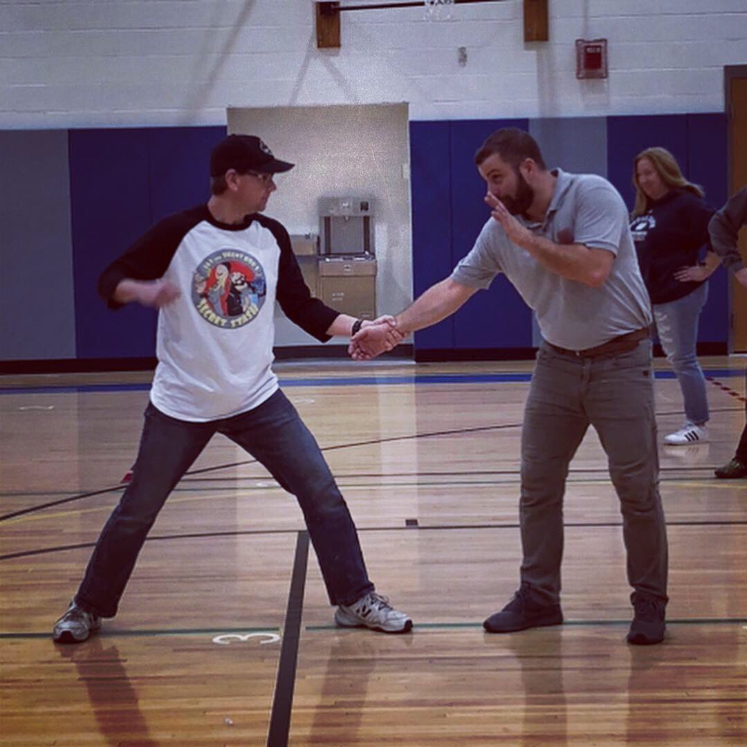 On The Right paid a visit to school #7 today in Rochester.  They trained hard and are a little safer today!  What are you doing on your next PD day? #traumainformed #jujitsu #vote #professionaldevelopment #healthandwellness #rochester #rcsd #superintendentsday #selfdefense