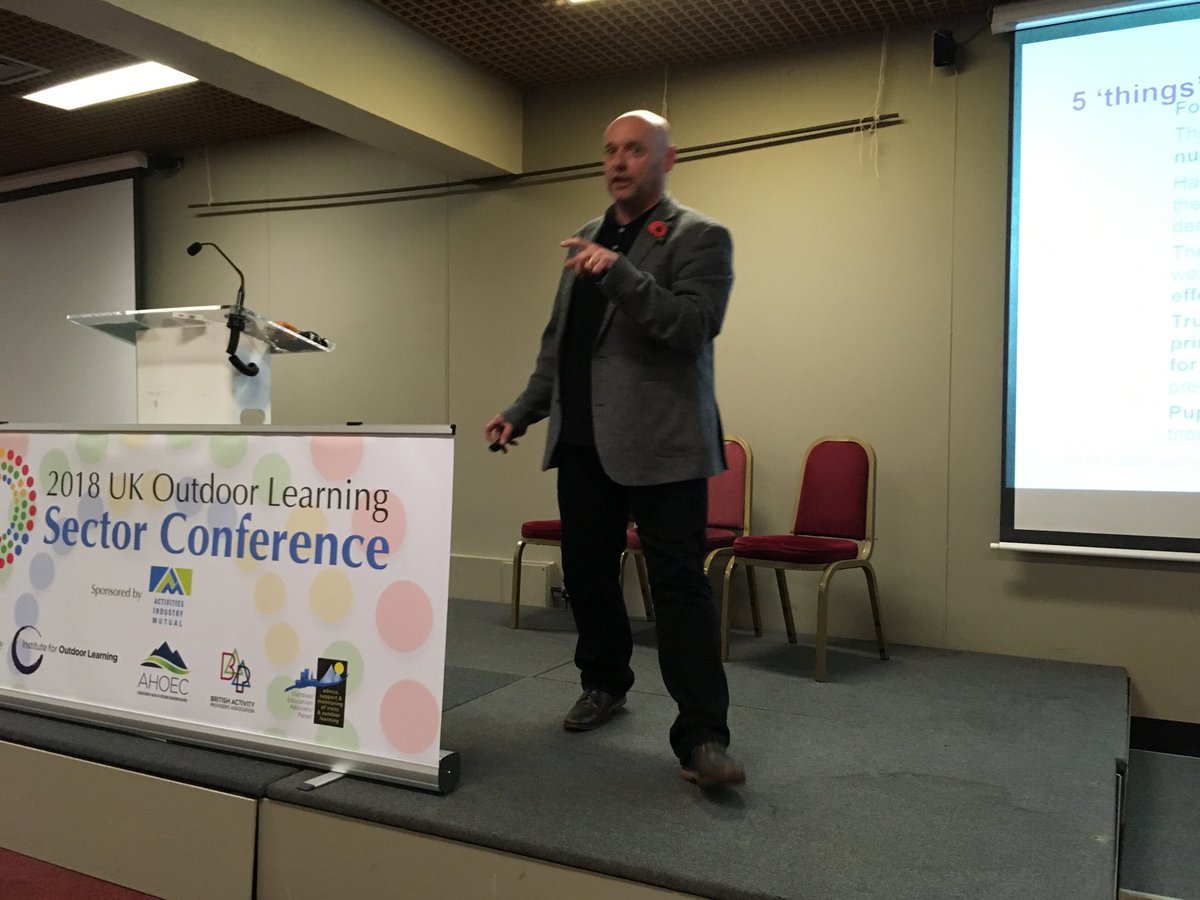 Wayne flying the flag for our kids at the UK Outdoor Learning Conference - getting our kids outdoors #greenwoodacademies #OutdoorLearning ⁦<a href="/OutsideLearning/">Outdoor Learning</a>⁩ ⁦@ICE_kendal⁩