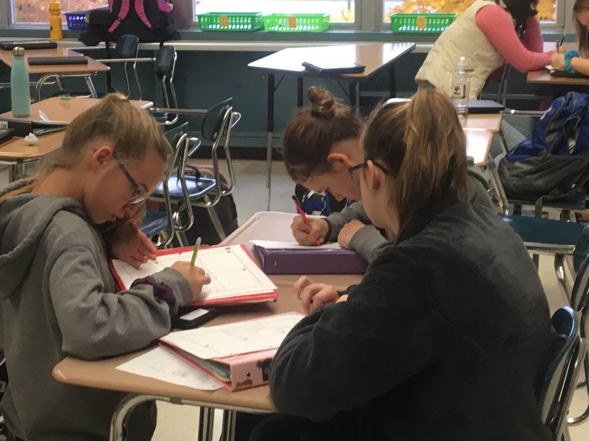 arynfreels's tweet photo. Five days ago these students couldn’t solve mult-step equations. Now they can work through a scavenger hunt and I hear: “This is easy!” “I got it!” https://t.co/bIzeC6F2O6