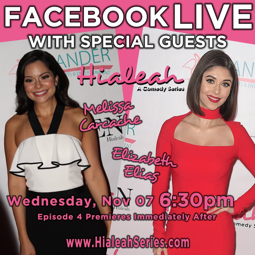 HialeahSeries's tweet photo. Tune In Tonight at 6:30 on https://t.co/wtJzS4j3Wj to watch @Nickelodeon Every Witch Way Stars @MeliCarcache and @Elizabeth_Elias talk about working together again on @HialeahSeries leading up to the new Episode. Watch for a chance to win #cubangoodies from @AbuelaMamiMiami https://t.co/HiFIFeEJ5V