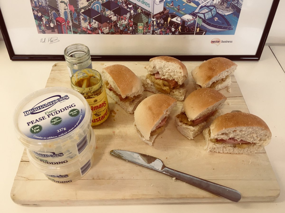 crocbites's tweet photo. Our token Geordie, @CrocywriterMarc brought us some ‘Geordie Caviar’ (Pease Pudding) for us to try for today’s dinner (he means lunch) &amp; surprisingly it was ‘areet’! 😋 https://t.co/F9HTUjzOhj