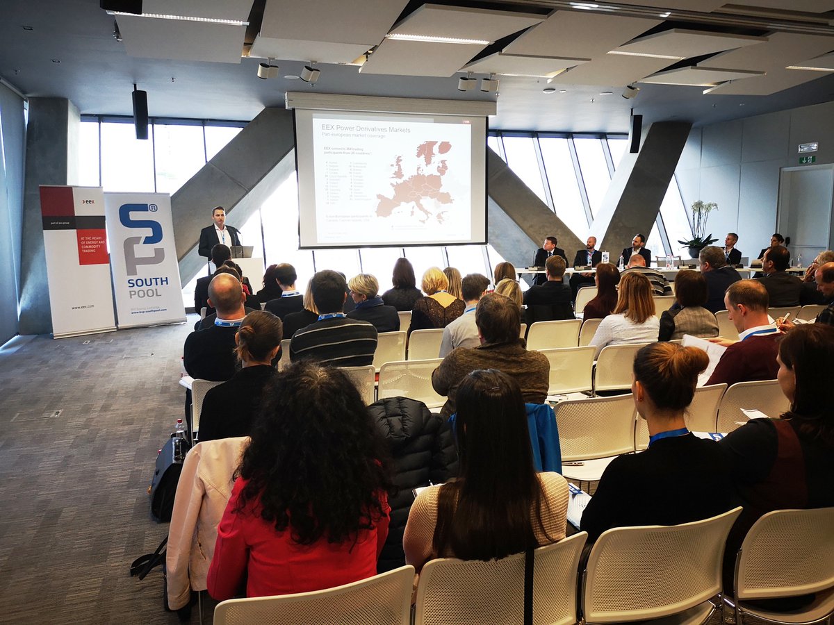 eexgroup's tweet photo. Many thanks to 70 participants joining our event in Ljubljana on 25th Oct in cooperation with @BSPSouthpool.  Looking forward to developing the market for cash-settled Slovenian #PowerFutures at EEX together with the industry in 2019. #energy #homeofpowertrading @s_riediger https://t.co/fmDeQ4NK08