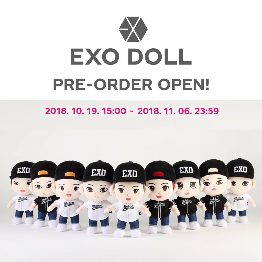 xoexoshop's tweet photo. Pre-order #EXO_DOLL ♥
• ราคา990฿
• ปิดพรี 21 พ.ย. 2018
• ปิดโอน 22 พ.ย. 2018
•ราคารวมภาษีจากเกามีไทยแล้ว ไม่มีเก็บเพิ่ม
•หากเกิน 10ตัวจะเปิดโอนเงินค่ะ
สนใจ https://t.co/DgzG1GrCRu https://t.co/xficm6B7wy