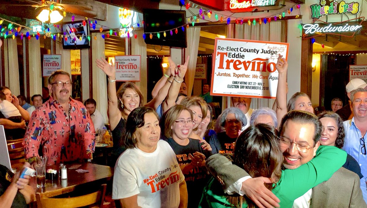 TxAdvocacy's tweet image. Thrilled to see #CameronCounty re-elect our friend and dedicated public servant, #JudgeTreviño!