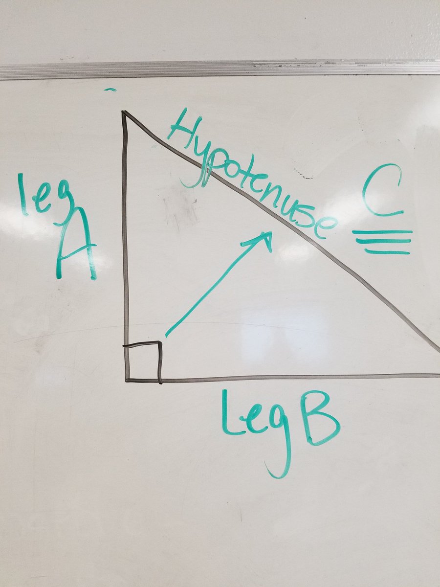Pythagorean Theorem. Take charge, be the teacher. #inspirepride #supportothers #kingston14pride