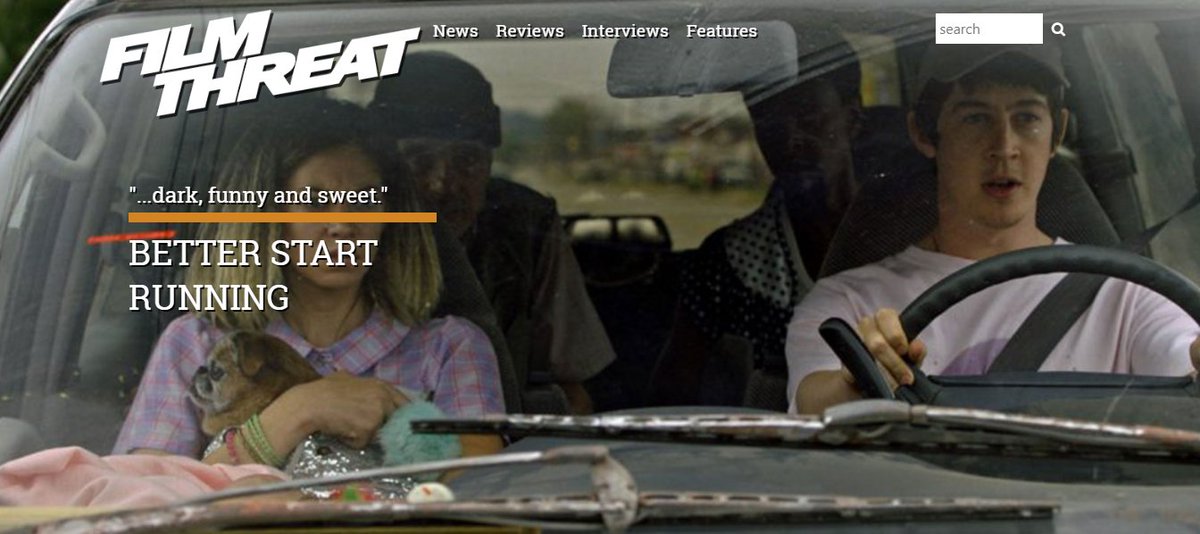 FilmThreat's tweet photo. “Stephanie throws the boss out of a second story window onto the store floor.” Chris Salce reviews the unique, darkly sweet road trip movie Better Start Running.
https://t.co/bBWUzNQqGm #BetterStartRunning #SupportIndieFilm https://t.co/5namzubvKn