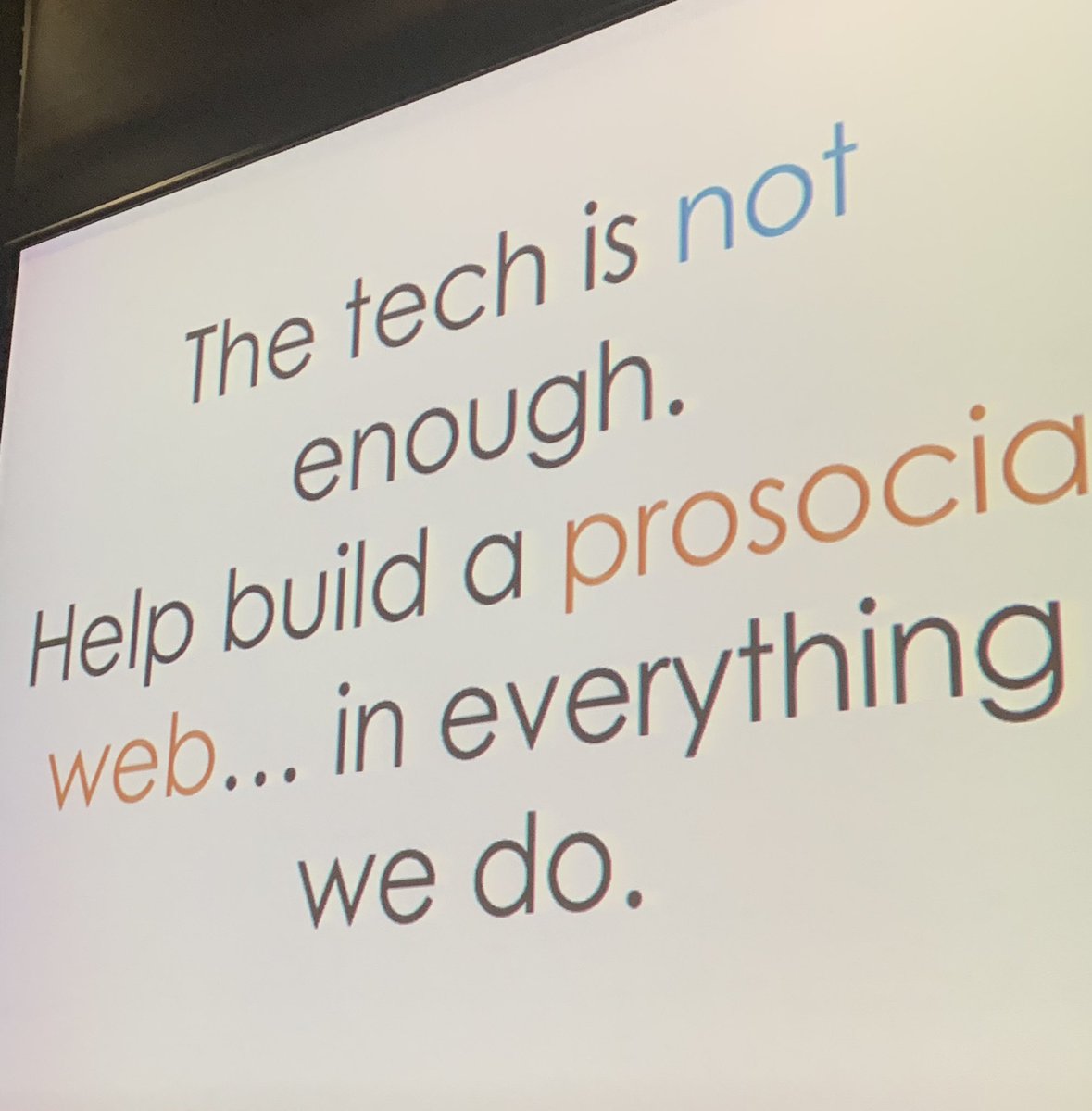 LisaBoate's tweet image. The tech is not enough. What’s missing is the human element. We need to challenge each other to be thoughtful, intentional users of tech. We need to build communities that remember, behind the screen of every device is a human. #bit2018