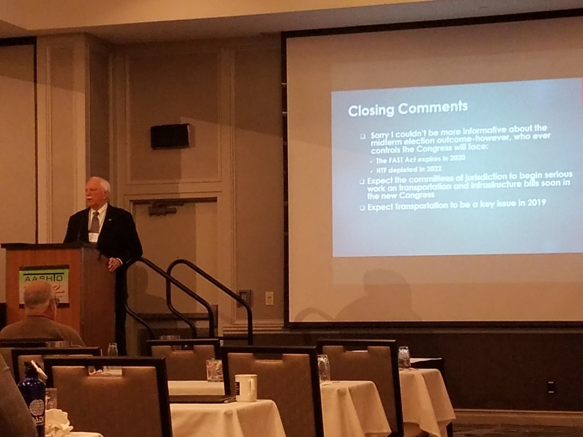 apa_djs's tweet photo. Excellent and current information #TSP2 Midwest Pavement Preservation from Jim Moulthrop regarding update on election and #HTF funding. #infrastructure #userfee https://t.co/QSgQPT58Iv