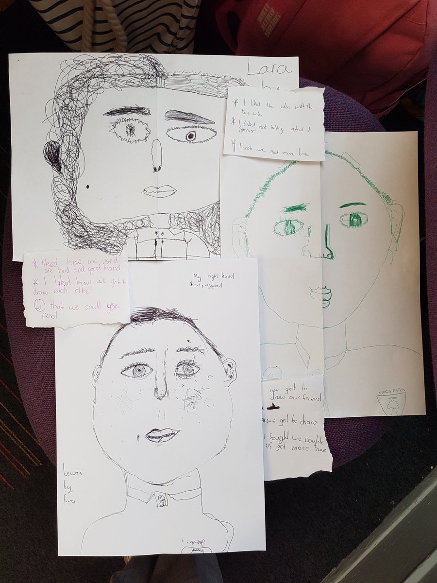 MissNHendry's tweet photo. Modified the art lesson we done in uni with the P7's today, for my first lesson I'm quite pleased. Full of laughter, let's see if it's the same next week😂 https://t.co/iF0VrZRKmd