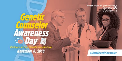 genome_gov's tweet image. The future of healthcare is personalized, and genetic counselors are at the forefront of this evolution. In honor of Genetic Counselor Awareness Day, learn more about the profession that helps individualize patient care: goo.gl/8xXoZX #IAmAGeneticCounselor @GeneticCouns