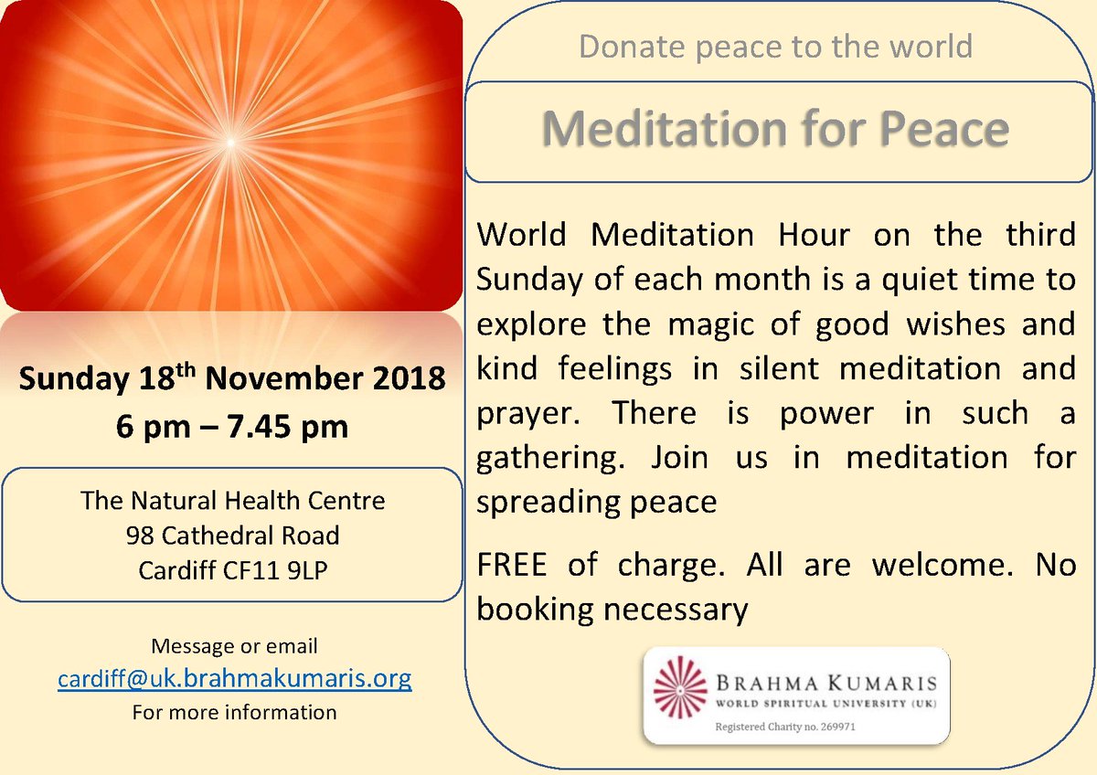 BrahmaKumarisSW's tweet photo. #worldpeacehour #peace #peaceful #peaceofmind #peaceday #meditation https://t.co/Xvw1H9a8Vo