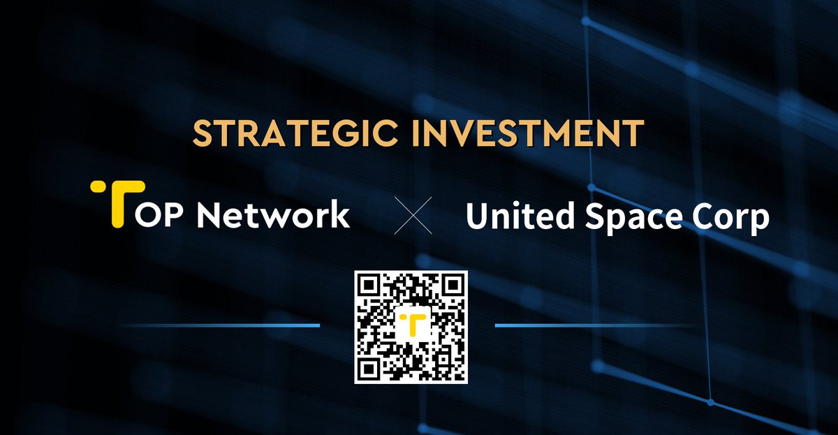 topnetwork_top's tweet image. United Space Corp announced multi-million-dollar #investment in #TOPNetwork! This funding will be used in technical development, community operations and more. TOP Network has managed to close $8 million seed round in September and keep raising funds despite the bearish market!