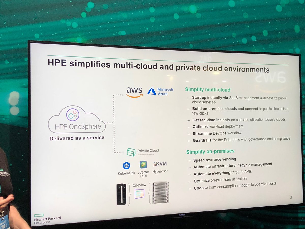 linotelera's tweet photo. HPE OneCloud explained #HPE #VMworld https://t.co/AJxh81eOPo