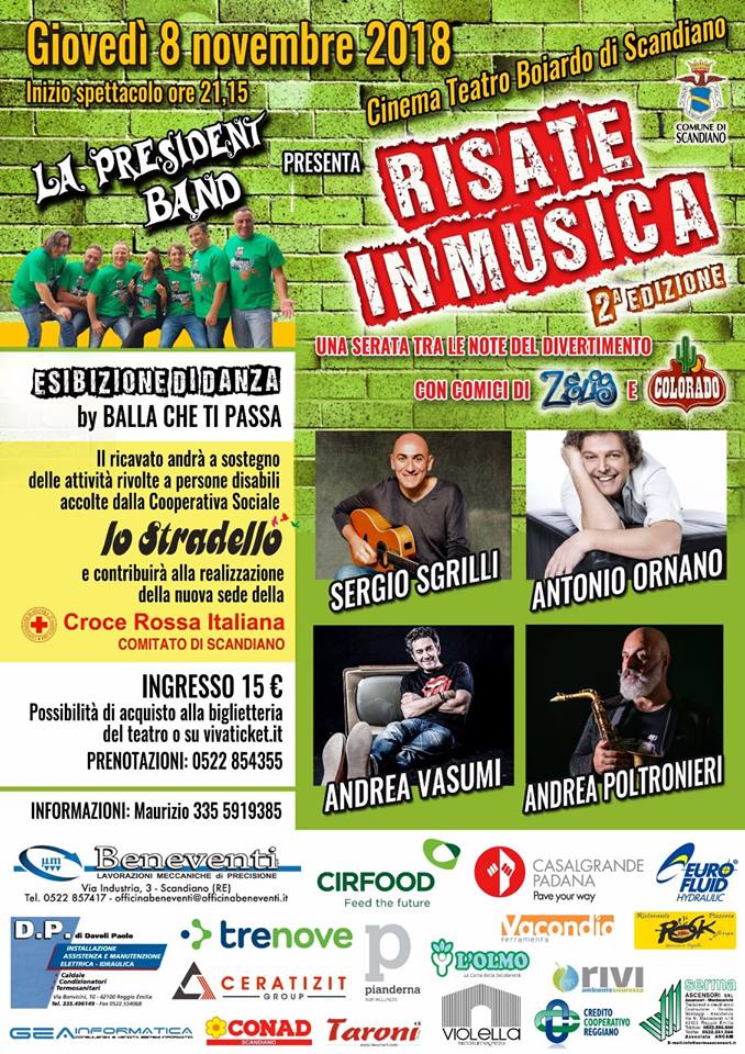 comunicazione45's tweet photo. Domani sera risate in musica! #scandiano @ComScandiano #musica #crocerossa #stradello #cooperazione #danza #musica #spettacolo https://t.co/4cKJRYIoKr