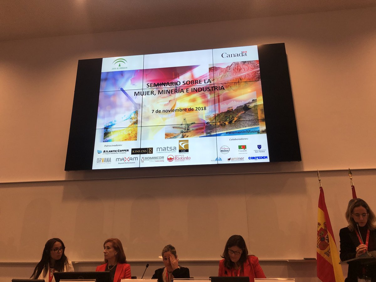 Ready to represent @MAXAMNet at today's roundtable on Diversity &amp; equality opps at the Women in Mining &amp; Industry Seminar at 5pm. Now listening to an interesting discussion on gender in industrial sector #WomeninMining