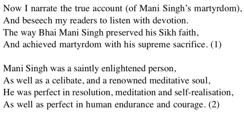 we now know as the Dasam Granth, and also compiled the first gutkas with individual banis in them as well as tried creating new organizations of the Guru Granth Sahib. The last two moves caught ire in the eyes of many Sikhs, but he was still respected as a devout Sikh (3)