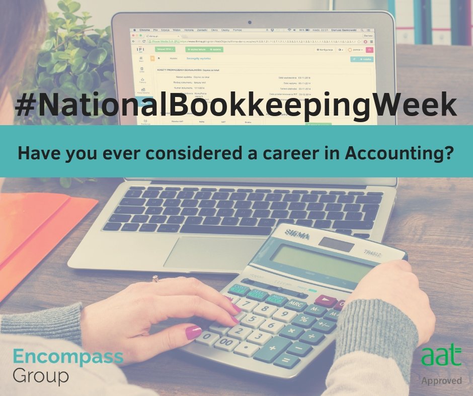ConnexinAcademy's tweet photo. We offer AAT courses at level 3 and 4, through Apprenticeships and Advanced Learner Loans.
For further information contact us on 01482 222463 or email at enquiries@encompass-development.co.uk
#AATNetwork #NationalBookkeepingWeek https://t.co/DGFRy3v1dP