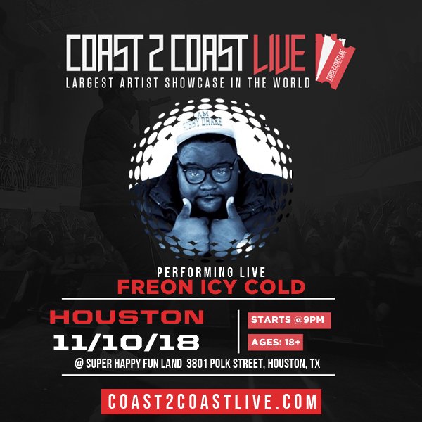CaramelEnt's tweet image. I'm performing at Houston Edition 11/10/18 to win $50K Grand Prize! #Coast2Coast