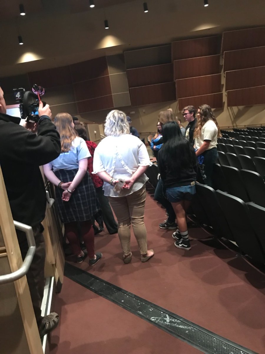 NWCKnightVision's tweet photo. NWC Student Ambassadors giving a tour of our school to Jones high school. #NWCknightlife #NWC https://t.co/Kg2acusmFY