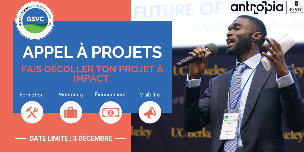 Bidaya_io's tweet image. 『 BIDAY’ALERT 』🔔
✘ Opportunité startups 🙌
Etudiant? Jeune diplômé? Tu as un projet pour réinventer la société? La #GSVC est faite pour toi! Postule avant 3/12 - gsvc-essec.org

#Entrepreneuriat #Social #Startup #AppelAProjet