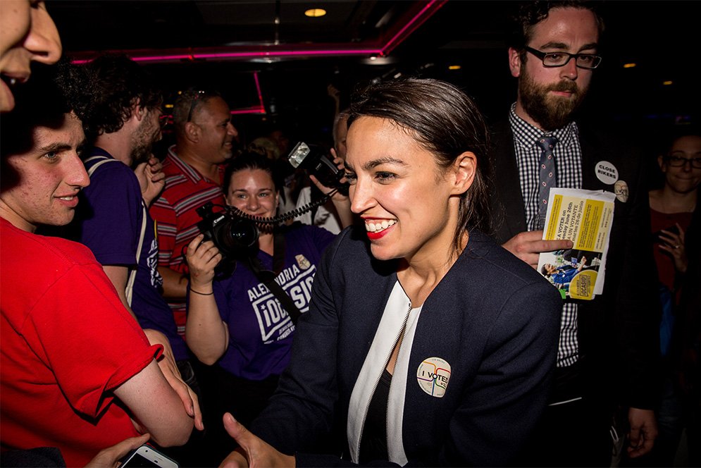 bualumni's tweet photo. #ProudtoBU: Alumna Alexandria Ocasio-Cortez (CAS’11) has just become the youngest woman elected to Congress! 

Full story ➡️ https://t.co/bcLlDyGXXb https://t.co/l7amLfRREZ
