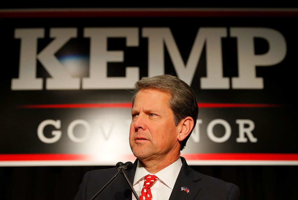 Brian Kemp’s lead for Georgia governor may be smaller than the number of voters he suppressed thinkprogress.org/brian-kemps-le…
