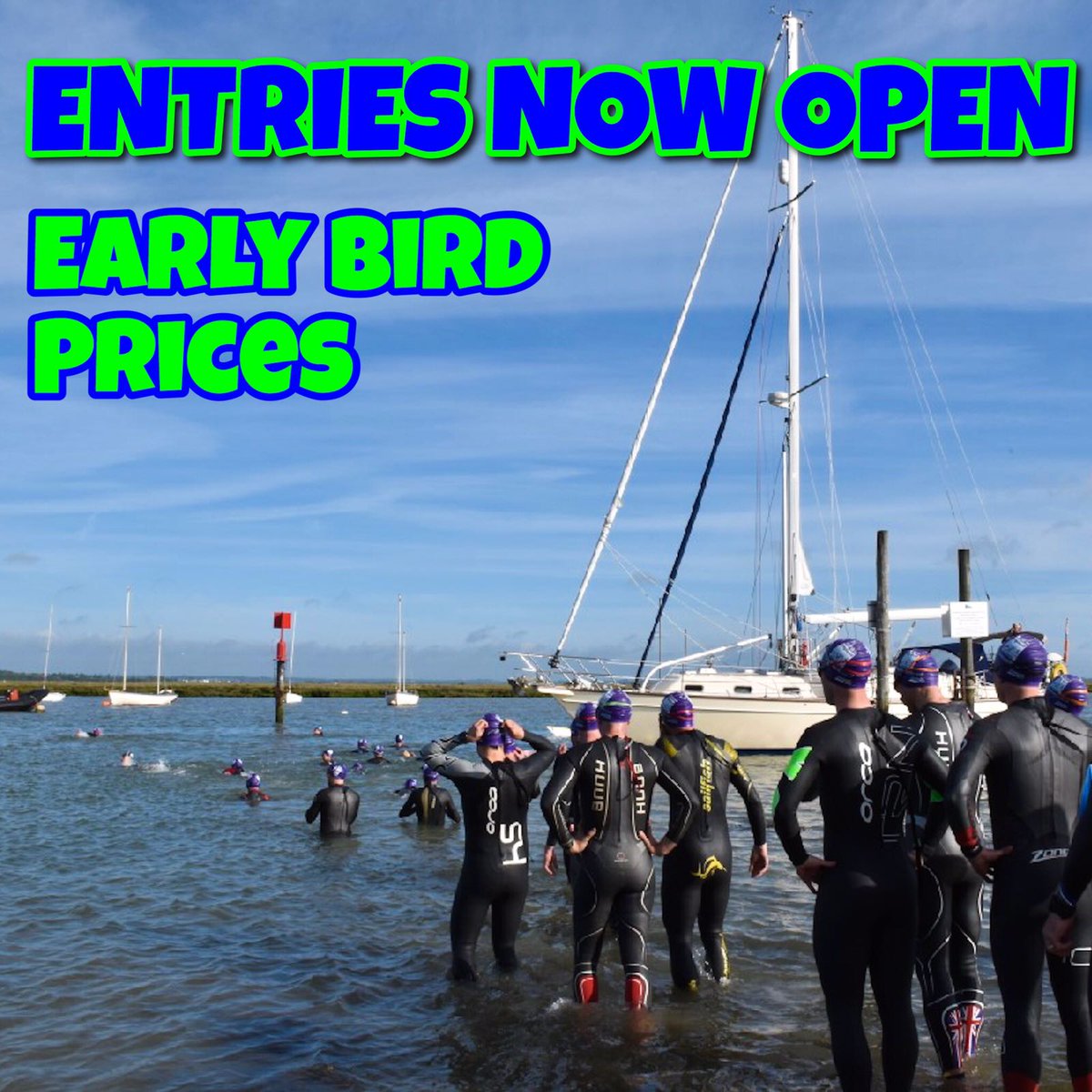 2019 #triathlon entries are open with Early Bird Prices currently available until end of November. Grab a bargain for one of our fantastic #essex based triathlons, only 1 hour from London. Please RT with friends, family and fellow club members

Enter Now - dengieevents.co.uk