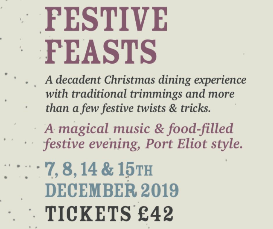 AmeliesEvents's tweet photo. Good Afternoon,... we just love the dress code for our Festive Feasts at Port Eliot Estate. 

For the ladies, wear your jewels, your floaty dresses, but funk them up with cosy biker boots and fake furs.  

#ChristmasFeast #AméliesExperience #PortEliot #AméliesEvents #StGermans https://t.co/jMbYS1Z8Nf