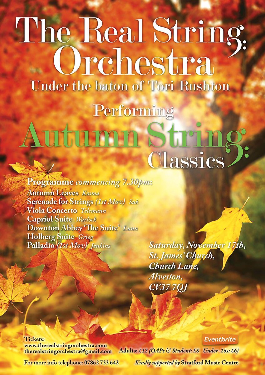 Hey it’s not only folk in Stratford-upon-Avon you know! Why not come down