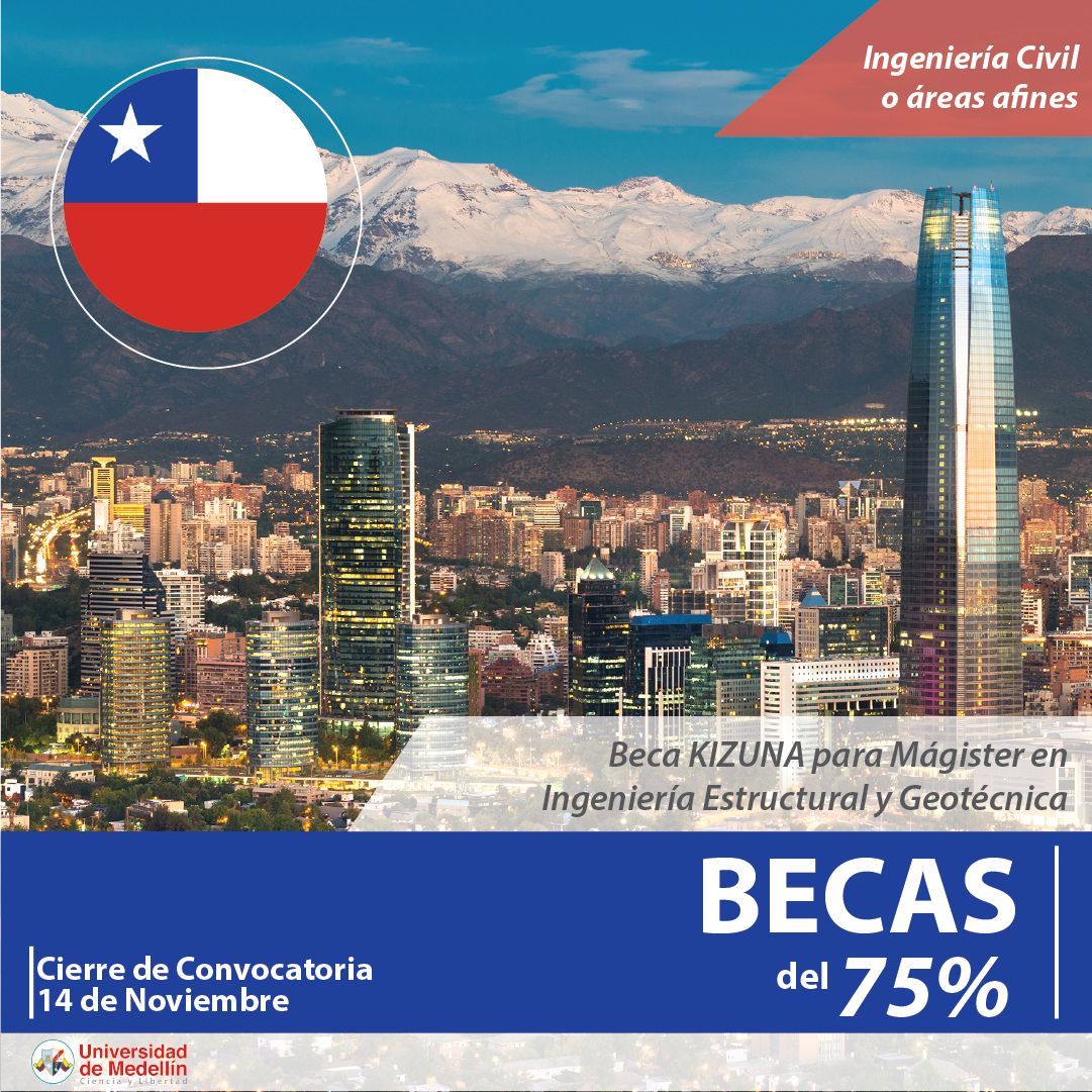 RRII_UdeM's tweet photo. Convocatoria BECAS ICTEX

Beca Kizuna para Mágister en Ingeniería Estructural o Geotécnica, ofrecida por AGCI - JICA de Chile.El programa está dirigido a profesionales en ingenierías, o en áreas. Ingresar al siguiente link tps://bit.ly/2S2g2d4
@UdeMedellin_ @udemp https://t.co/XAo6acprvY