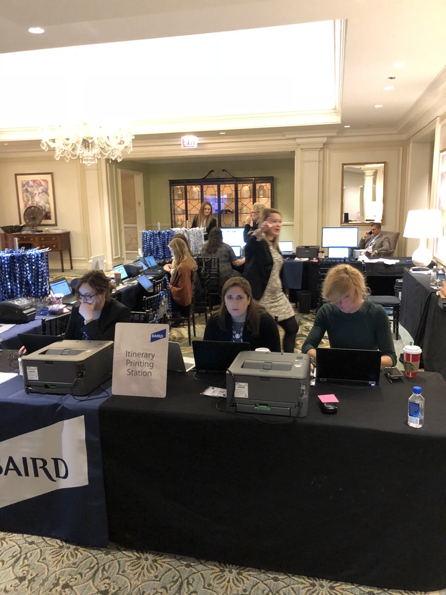 BullandBaird's tweet photo. Nothing works without all the hard work being done here. Thanks for all you do!! #bairdconference https://t.co/e2WHiN5VOx
