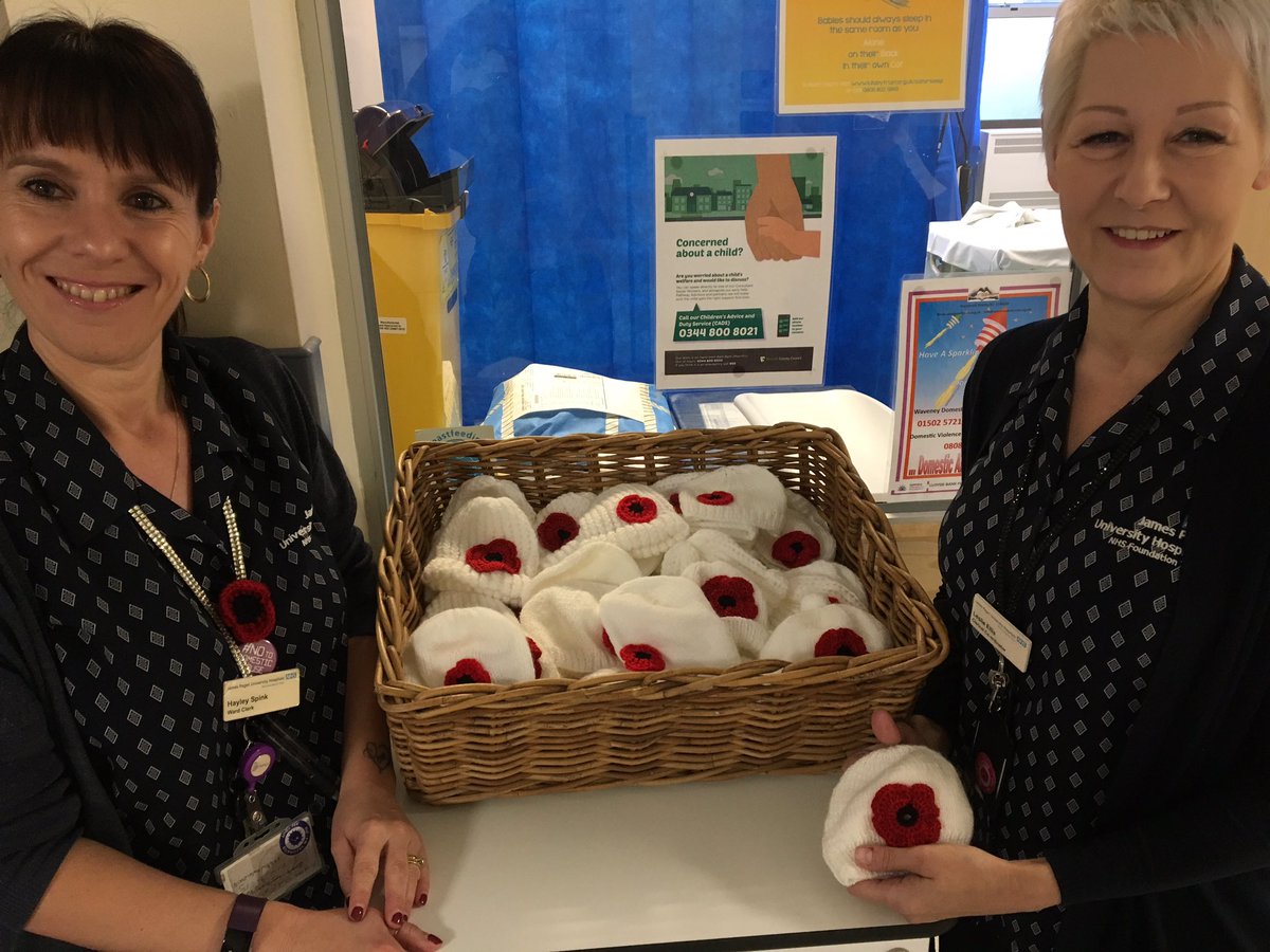 nursejah1's tweet photo. Look at our beautiful new born hats donated by such kind individuals! @bornatthepaget @JamesPagetNHS #heartwarming #babylove https://t.co/1lpXez8jJe
