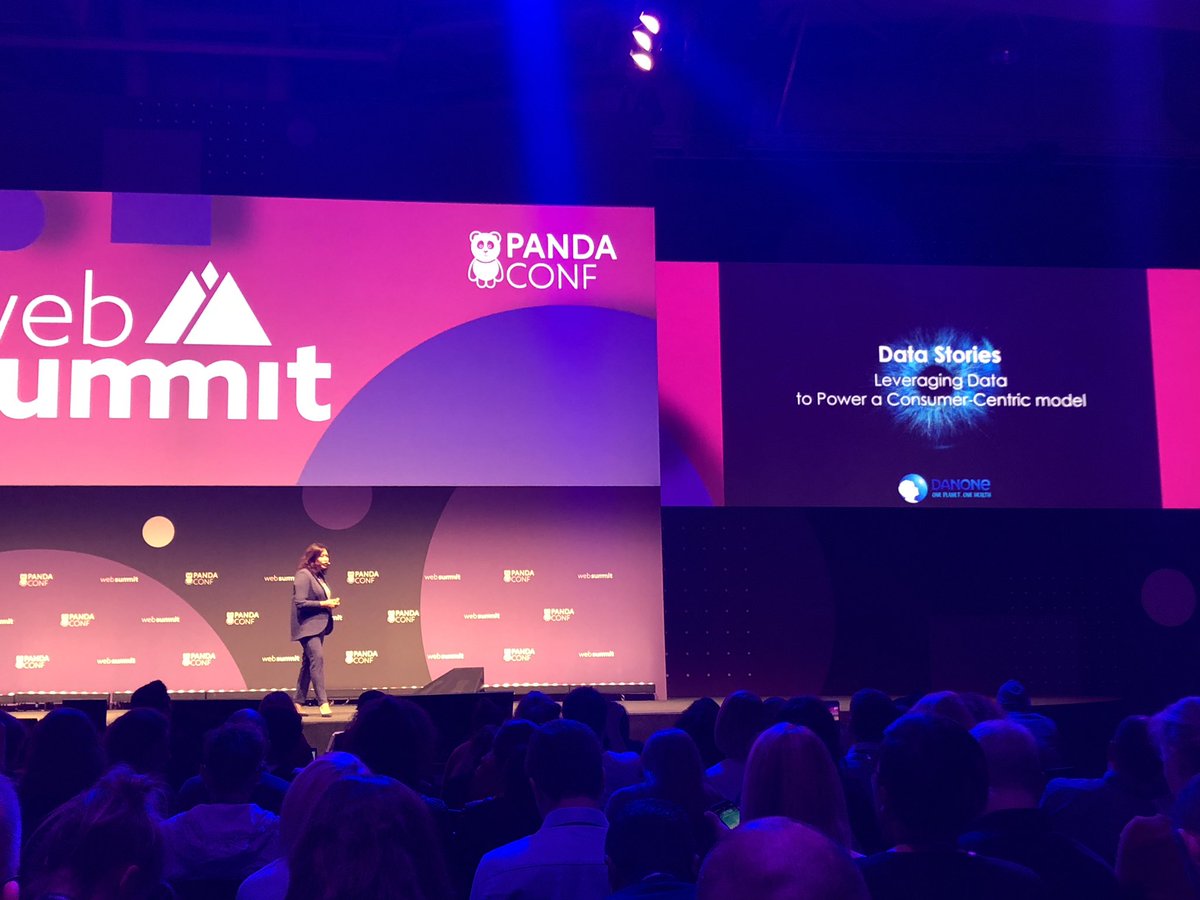 OffpremG's tweet photo. Elaine Rodrigo from Danone France on leveraging your data and digital storytelling - right up @PolymaticaInc’s alley! #WebSummit #websummit2018 #datastorytelling #leverageyourdata #dataanalytics #consumerengagement https://t.co/vkVrjJMiNT