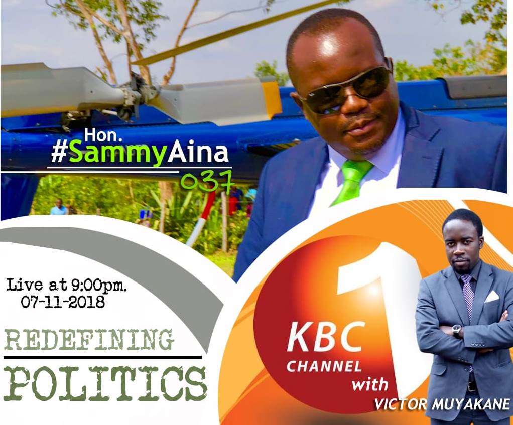 KBCChannel1's tweet photo. In our 9pm news tonight we interact with Sammy Aina on Engine behind the power. Aina is a politician and founder of Aina Foundation. @Senator037 #KBCNewshour #Enginebehindthepower ^HM https://t.co/pBa8dIjfor