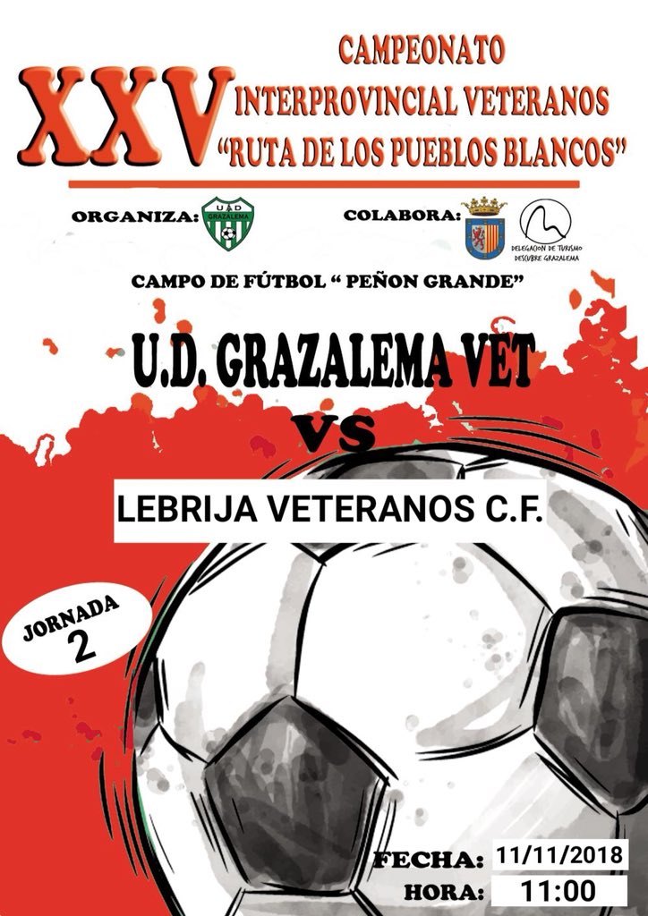 UDGrazalema's tweet photo. Seguimos con el fin de semana futbolero.. Ahora es el turno de los Veteranos!! Nos vemos el Domingo día 11 a las 11:00 de la mañana!! 🇳🇫La unión hace la fuerza🇳🇫 Ven y anima a tu equipo! Tendremos servicio de barra!! ⚽️💪🏼⚽️ https://t.co/FXupZYefHq