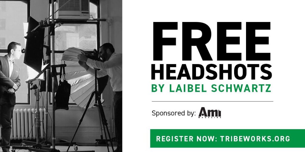 Tribeworksorg's tweet image. Leave the TribeWorks event with a free professional headshot by Laibel Schwartz Photography, sponsored by @Ami_Magazine!  #tribeworks

tribeworks.org
⤴ Register NOW for TribeWorks 11.13.18 | Staten Island, NY
#jewishentrepreneurs #businessconference #headshots