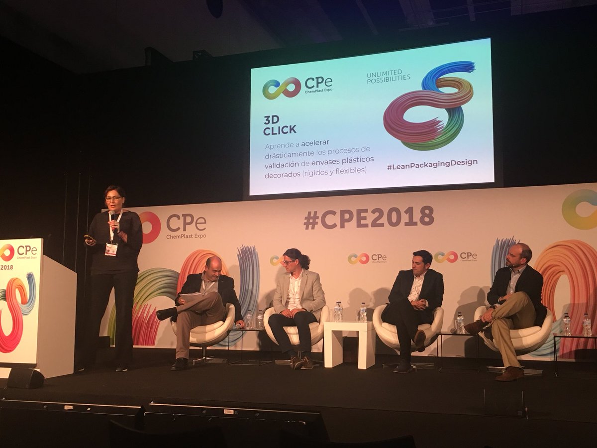 Cierra la sesión sobre “Nuevas Herramientas de Diseño y Mejora de la Funcionalidad” Debora Alasraki, CEO de @3dclickclick en @chemplastexpo. #CPe2018 #SociosPacknet