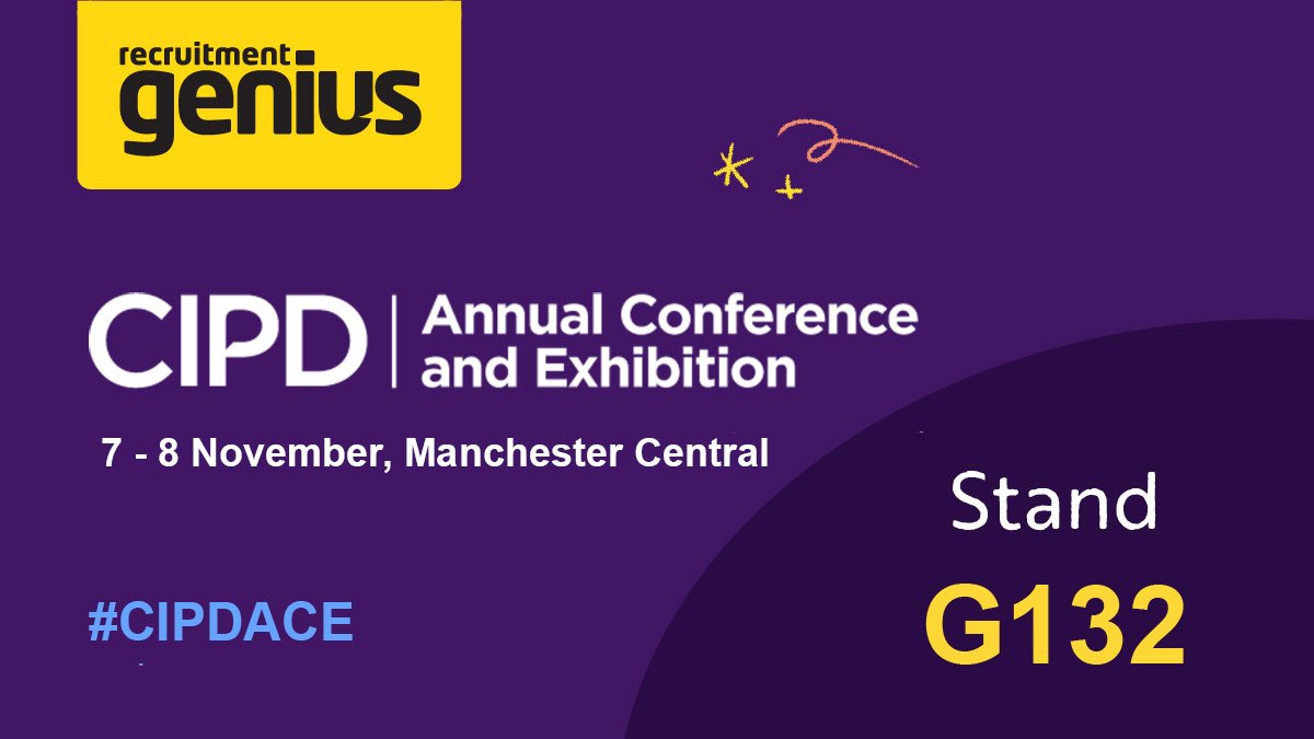 recruitgenius's tweet photo. Day one of the CIPD Annual Conference is ending soon. If you haven't already visited us, then drop by Stand G132 to find out how you can become a Recruitment Genius! #CIPDACE https://t.co/uCjFoVMjuv