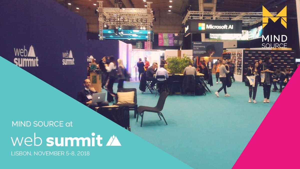 MINDSOURCEteam's tweet photo. Mind Source is at Web Summit 2018
From Portugal to the World, we deliver IT
Find out how we can help you tackle the challenges ahead with our business and technology expertise.
Contact us >> info@mindsource.pt
#mindsource #websummit #websummit2018 #nearshore #digitalinnovation https://t.co/UVsS71tL81