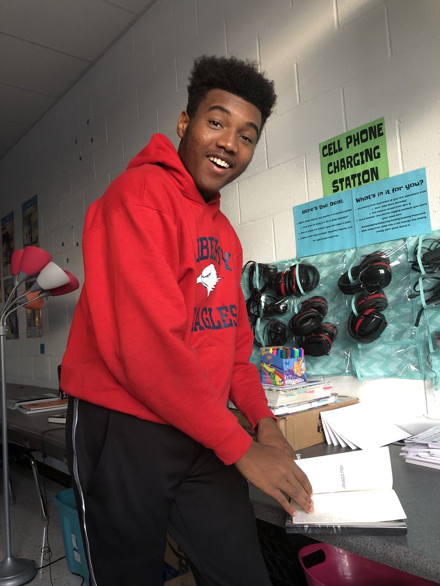 That face you make when you get to the end of a REALLY good book. Ask Maliek all about #alongwaydown #awesomebook #coolguysread #booktomovie <a href="/JasonReynolds83/">Jason Reynolds News</a>