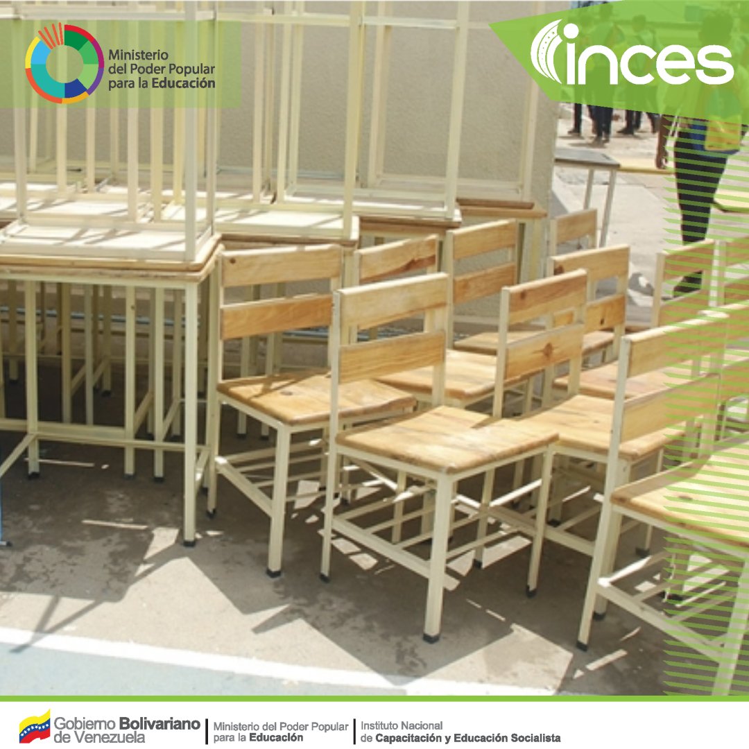 cfscalabozo's tweet photo. #IncesRecuperaMiEscuela @ariselamedina @psuvaristobulo @WuikelmanAngelP @NicolasMaduro @incesguarico @alfonz_juan EL INCES DE LA MANO CON LAS UNIDADES EDUCATIVAS . EN EL PLAN DE RECUPERACIÓN DE MESAS SILLAS ,  U. EDUC . CELINA ACOSTA . INCES CALABOZO https://t.co/atMHwaohmE