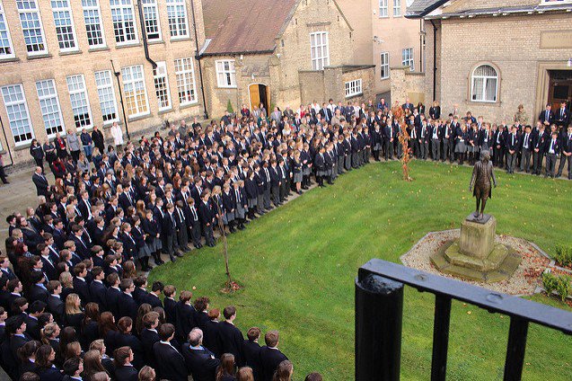 Sombre time of reflection &amp; thanks ahead as <a href="/PockSchool/">Pocklington School</a> prepares for a very special #ArmisticeDay Commemoration. #NeverForget #Armistice100