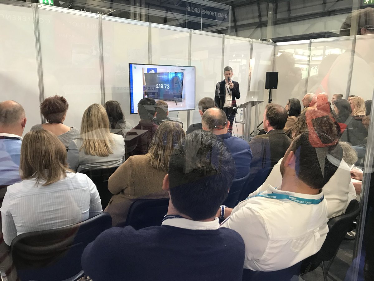Blooloop's tweet photo. Standing room only for a packed talk by @marklocker from @attractions_io on increasing visitor spend at @FamilyAttractEx today https://t.co/JTNuuBc3bY