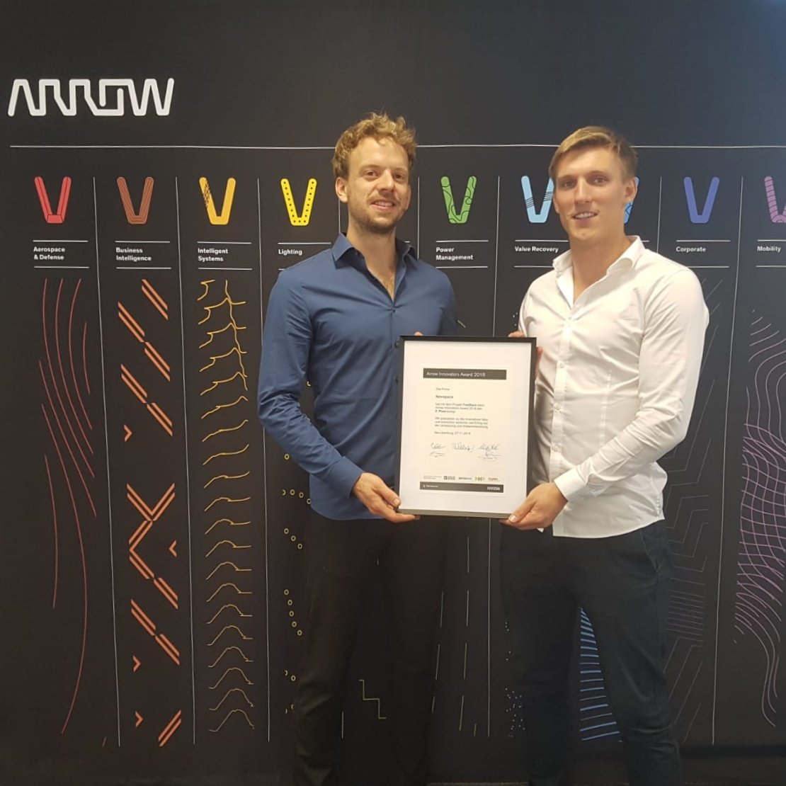 2. Platz beim <a href="/ArrowGlobal/">Arrow Electronics</a> Innovators Award! Danke, dass wir dabei sein durften!