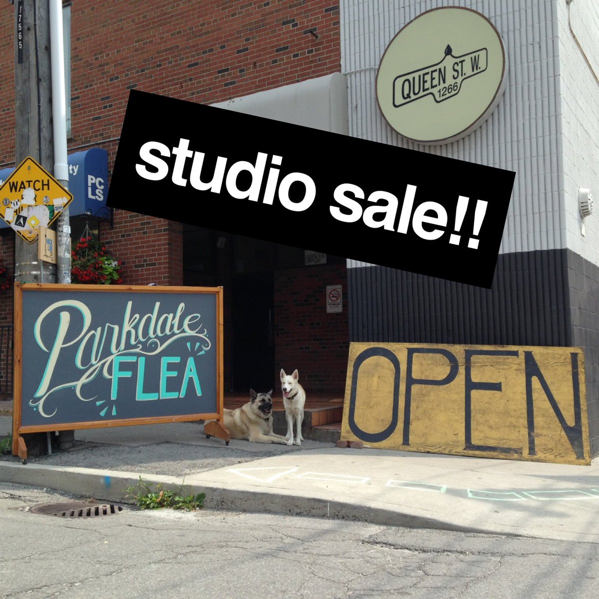 Sad news 😭 we’re going to be losing our space at 1266 Queen St W at the end of the year... So along with a great selection of local vendors we’re also having a studio sale this weekend!! Come by #supportlocal and help us clear out the studio! Everything must go! #parkdale