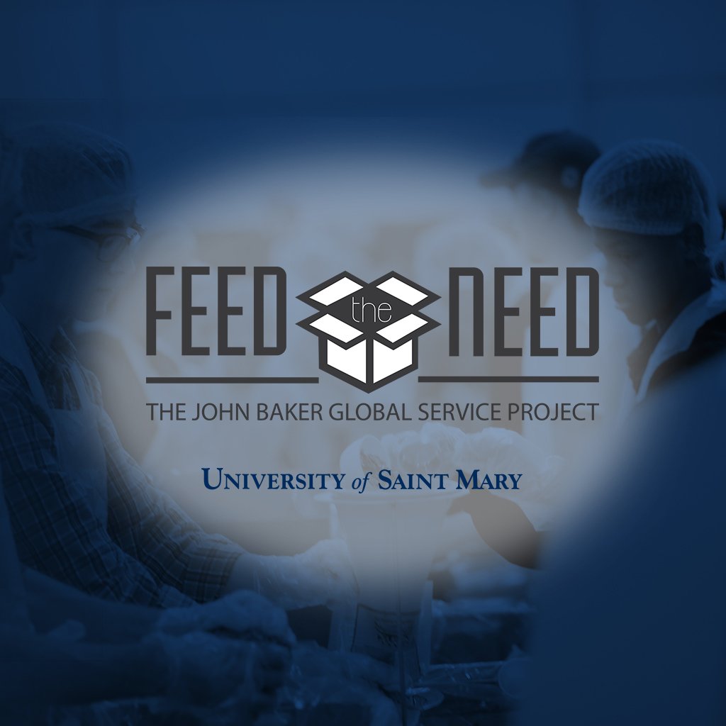 The University of Saint Mary will hold its 4th annual "Feed the Need" meal packaging event on Sunday, Nov. 18 to help feed starving families in Tanzania. Donations are welcome to help cover the $5,000 expense of meal packaging &amp; can be made at stmary.edu/HelpTanzania #SpireNation