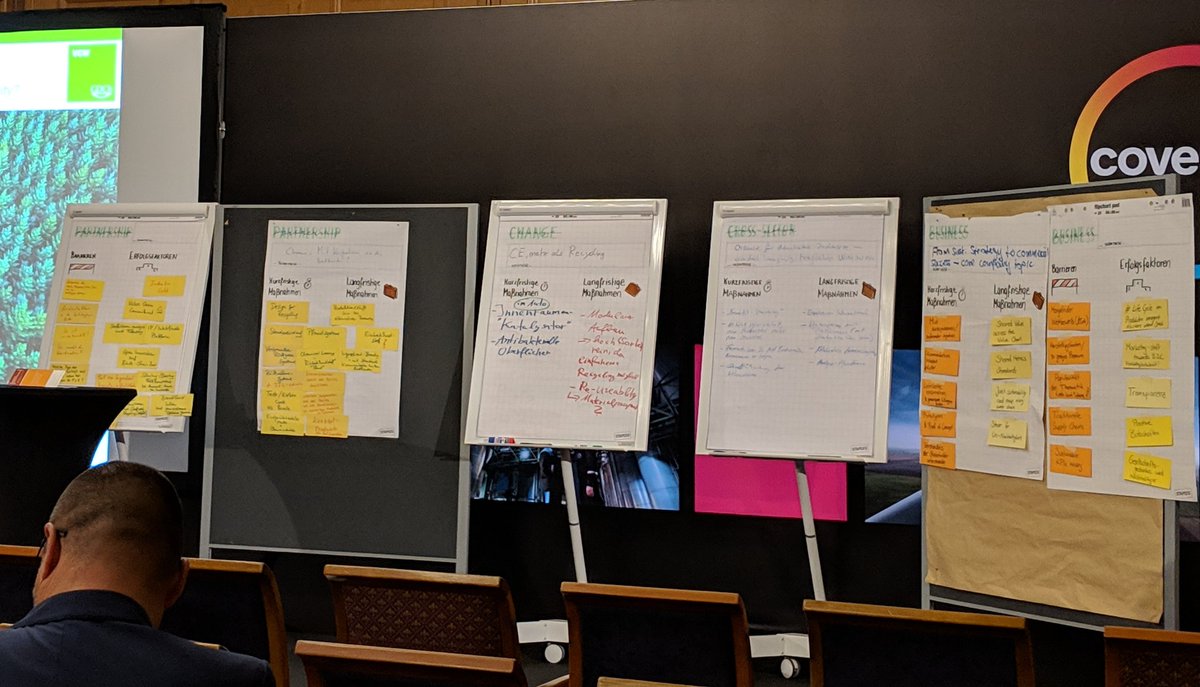 juwichem's tweet photo. Ergebnisse der "World Cafés" @covestro @BASF_DE @Infraserv @clariant #circulareconomy #VCWConference https://t.co/NQbjGIb0WB
