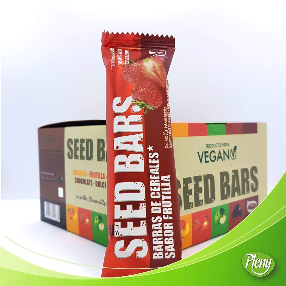 plenyar's tweet photo. 🍓 [SEEDBARS FRUTILLA]
✅Las barras de cereales más accesibles. 
✅Ideales para los chicos. 
✅Con Amaranto y Semillas de lino. 
✅Aportan sólo 68 kcal.
✅20 gramos por unidad. 
✅Otros sabores: Durazno, manzana, y dulce de leche. 
➡️ https://t.co/luxiiofJ0K. 
#VivíPleny https://t.co/D0TMO2Nnuv