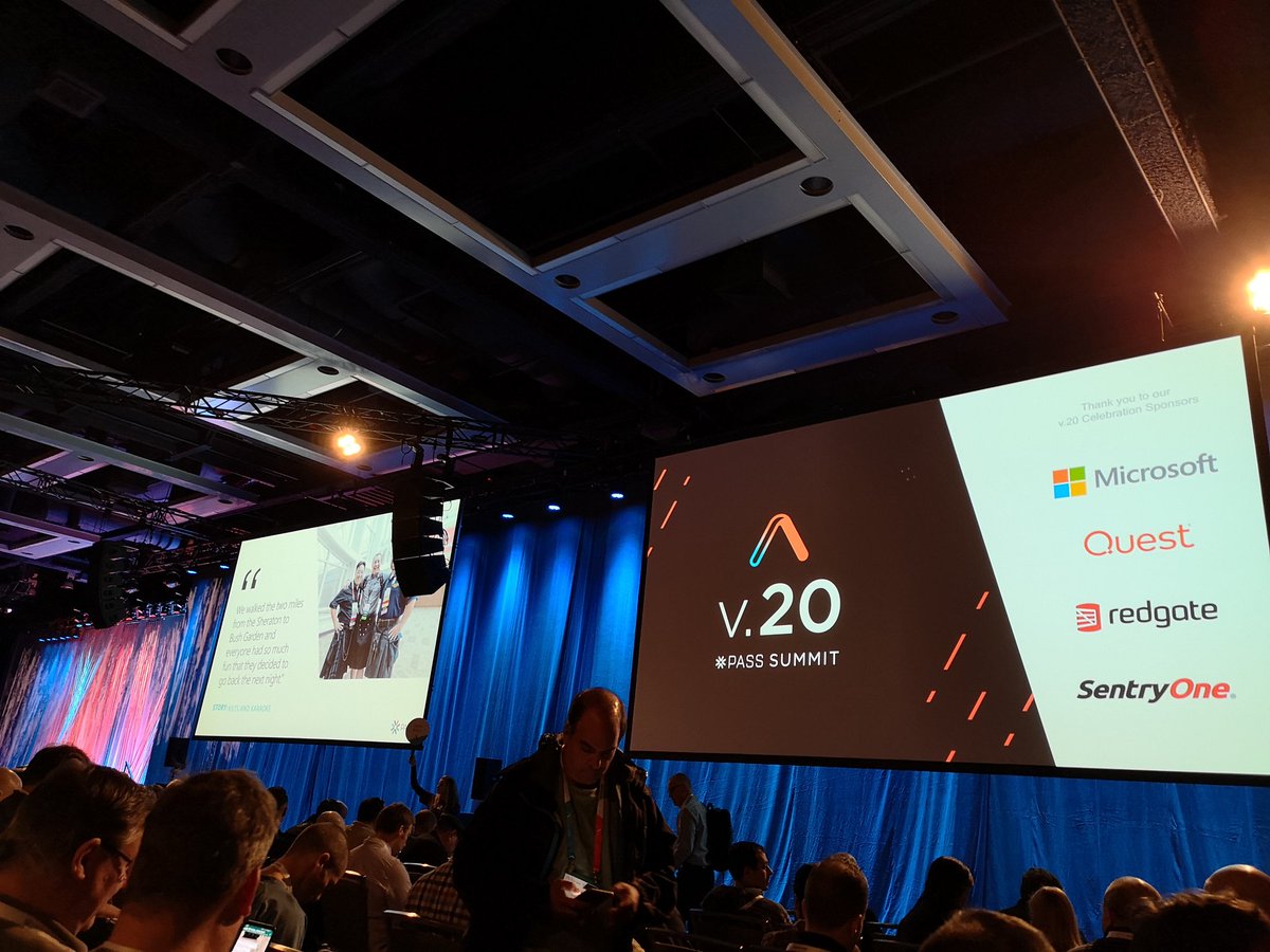 SQL506's tweet image. First day of sessions #PASSSummit2018 @sqlpass