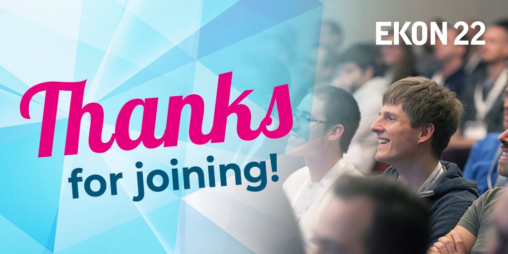 EntwicklerKON's tweet image. Thank you for your participation at this year's EKON 22! We hope to see you next year at EKON 23 in Dusseldorf again! For those who can't wait: Check out the #DelphiCodeCamp in May: ow.ly/1Wnw30mpjfX